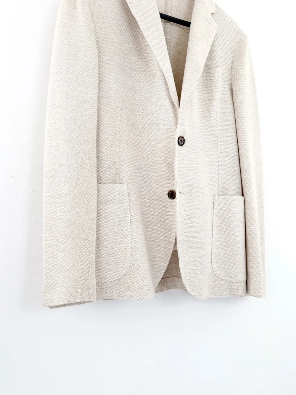 NEW Eleventy Textured Linen Blazer Men's Cream Sport Coat Unstructured 38R